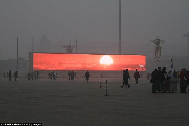virtual sunrise in China